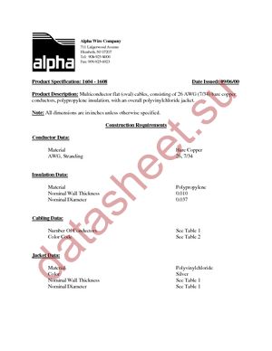 1606 SL021 datasheet  